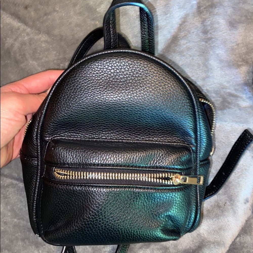Mini Black Backpack Purse